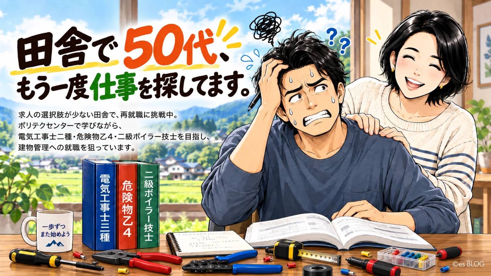 田舎で50代の再就職・資格取得