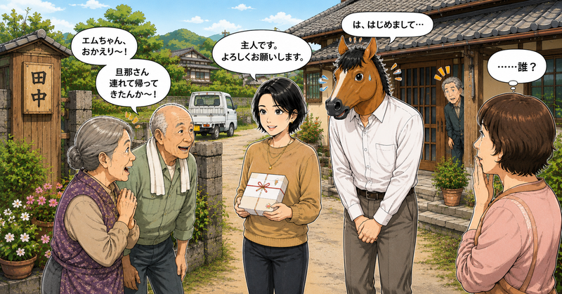 田舎のご近所さんに暖かく迎えられる様子
