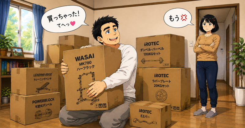 自宅のジム化を計画するエスのイメージ画像